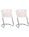 Set of 2 Dining Chairs OSHKOSH Off-White