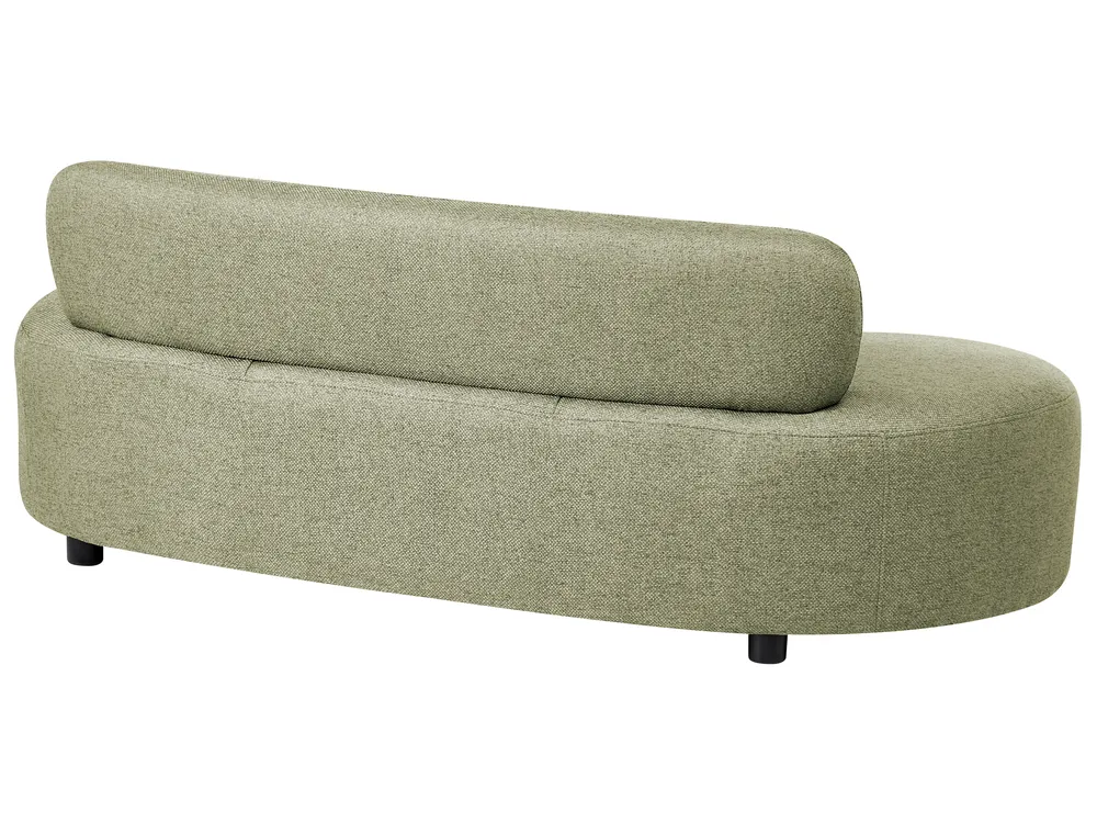 Sofa 3 Seater BLAVAND Fabric Olive Green_1061492
