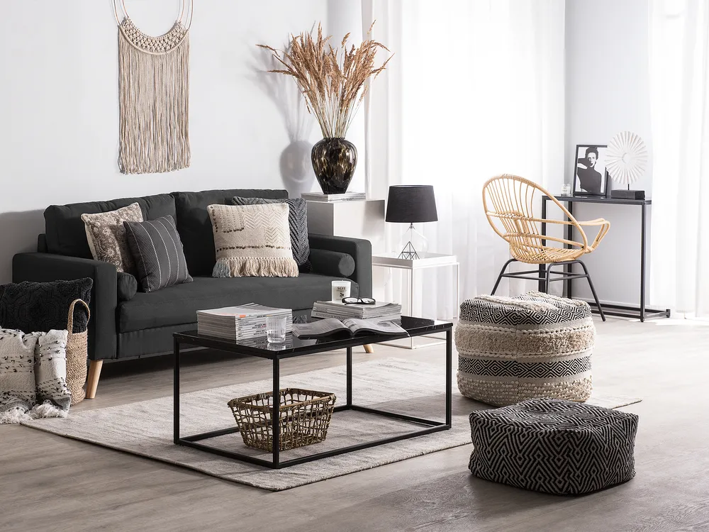 Sofa dla 2 osób KALMAR Czarny