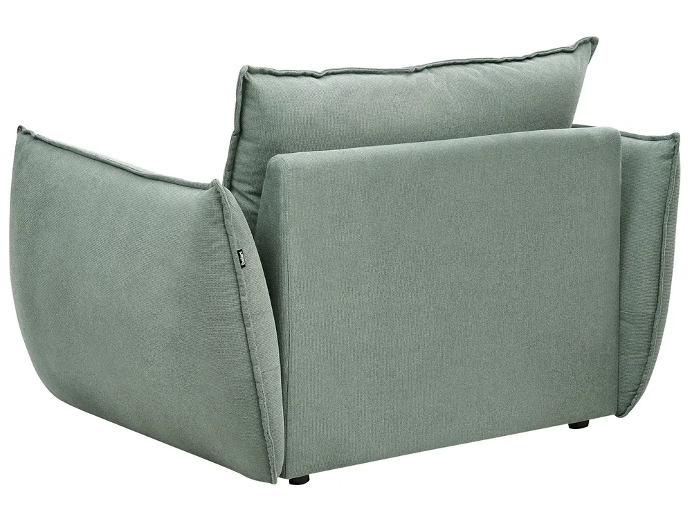 Set da salotto 5 posti KUNES Tessuto Verde chiaro_1013474