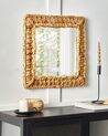 Espejo de pared de jacinto de agua natural 52 x 52 cm LANGLI_894206