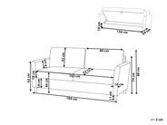 Sofa 3 Seater MARE Fabric Grey_999403