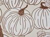 Set di 2 cuscini decorativi velluto beige marrone e bianco 45 x 45 cm GOURD_830191