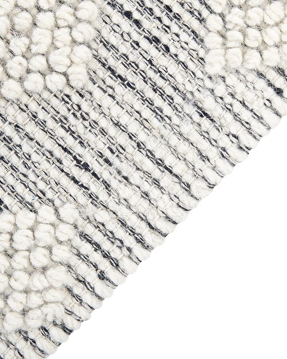 Rug SAVUR Grey 160 x 230 cm Wool_862381