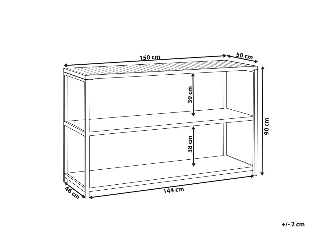 Wyspa kuchenna ogrodowa AVETRANA Czarny Metal_933461