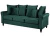 3-seters sofa fløyel mørkegrønn BORNHOLM_748500