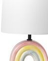 Lámpara de mesa de cerámica multicolor TITNA_891536