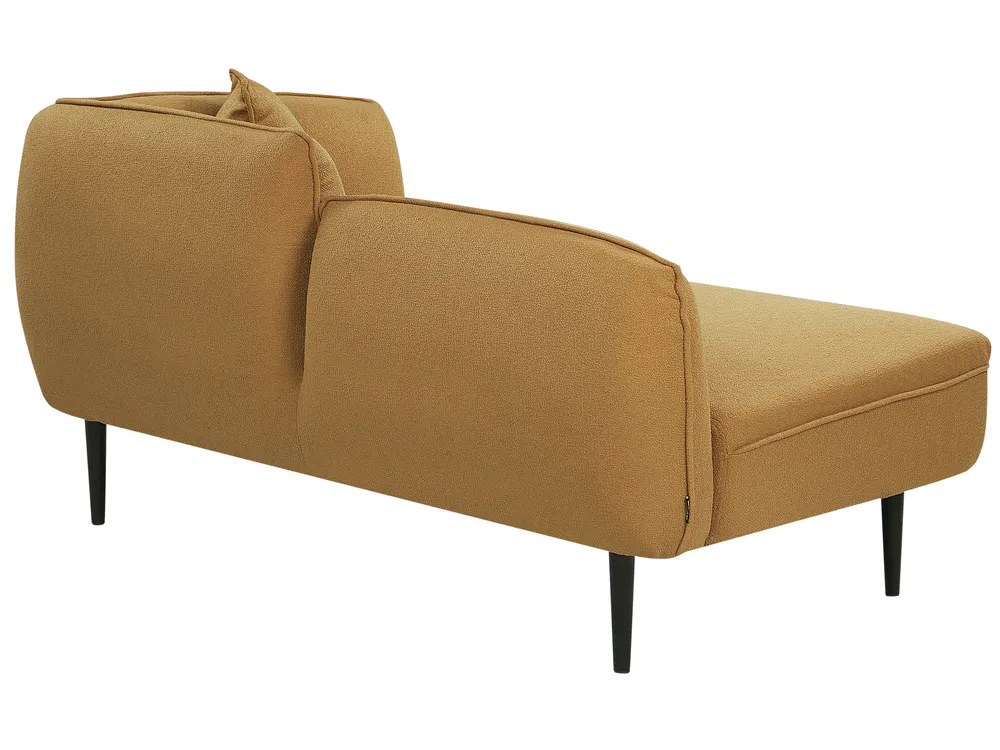 Right-Hand Chaise Longue CHEVANNES Boucle Mustard_895434