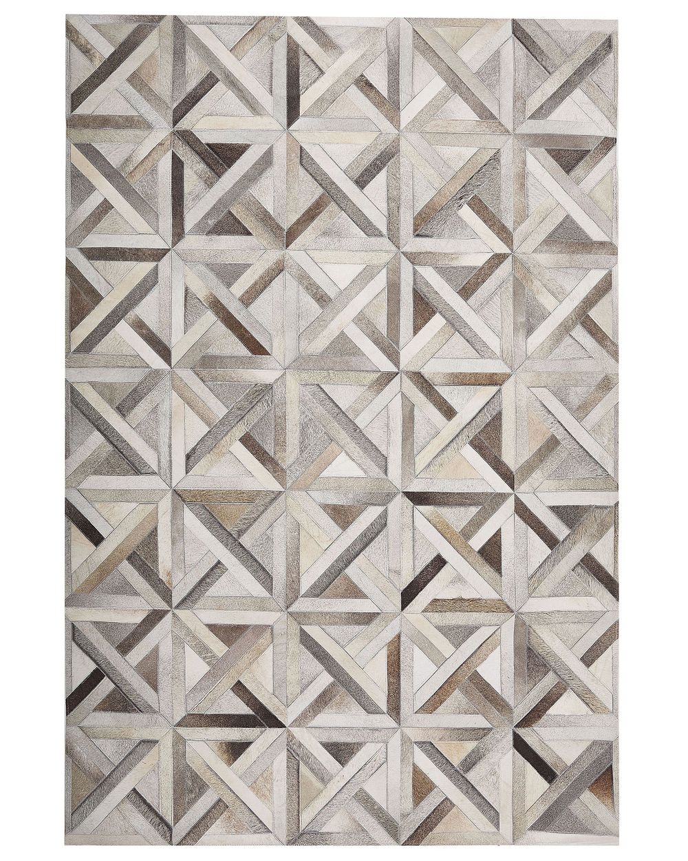 Rug ARTVIN Brown 140 x 200 cm Leather | Beliani.co.uk