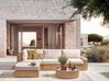 4 Seater PE Rattan Garden Corner Sofa Set Beige OLIVERI_933676