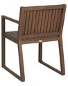 Acacia Wood Garden Dining Chair Dark SASSARI_921176
