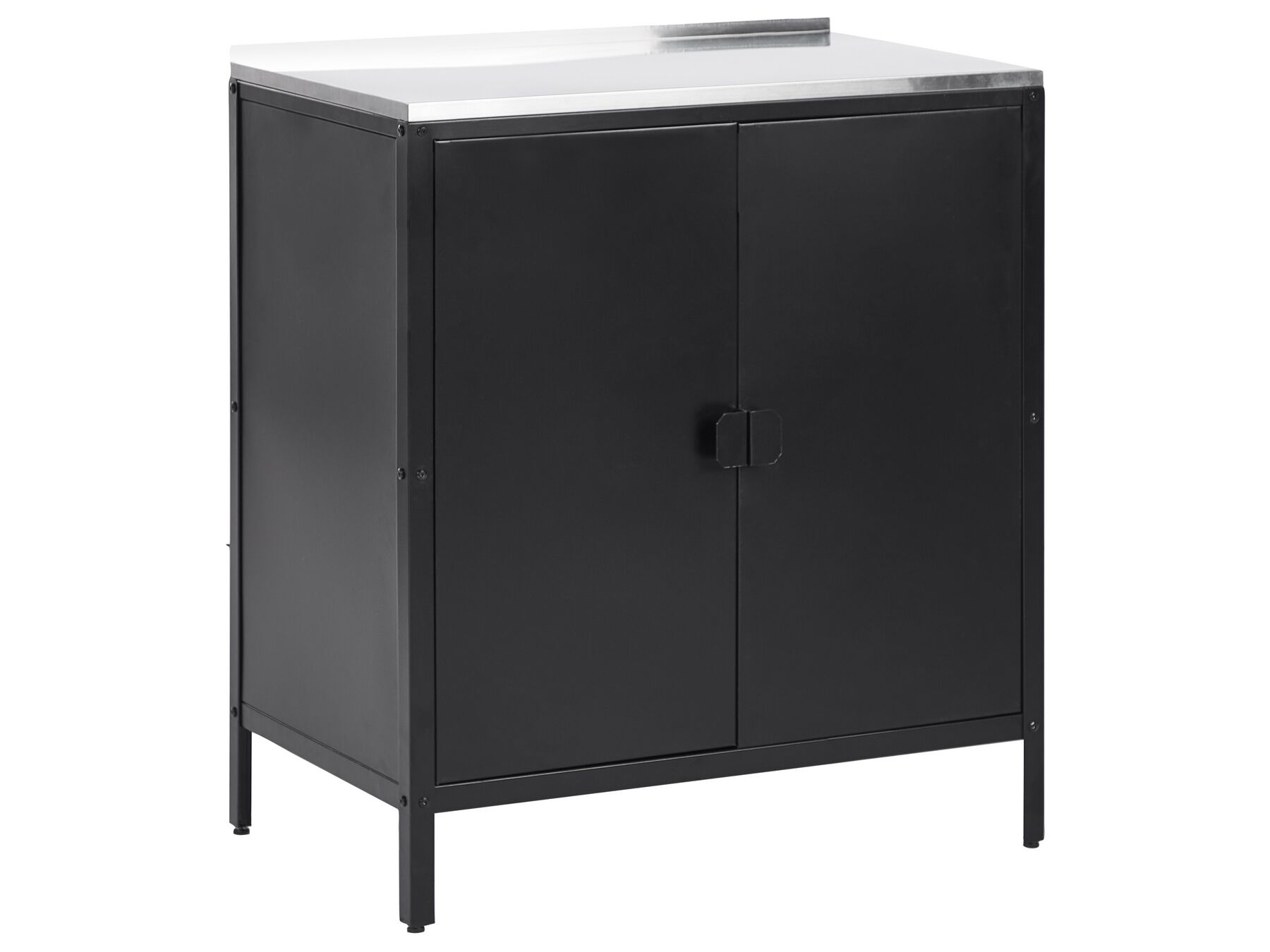 Armoire de cuisine extérieure en acier noir VILAMA_872177