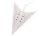 Set of 2 LED Hanging Glitter Stars 45 cm White MOTTI_835512