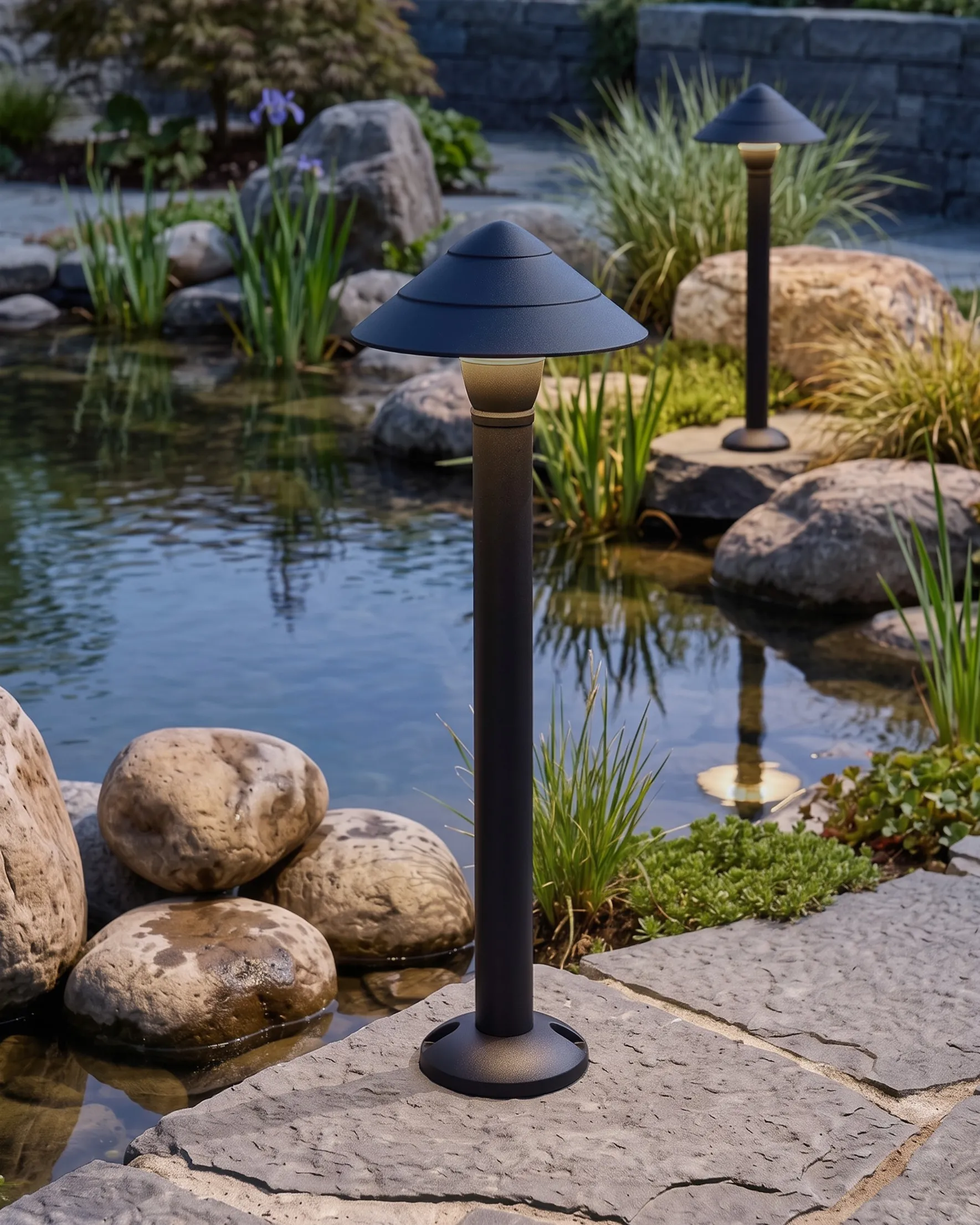 Outdoor LED Bollard Lamp GAIA Black_1104087