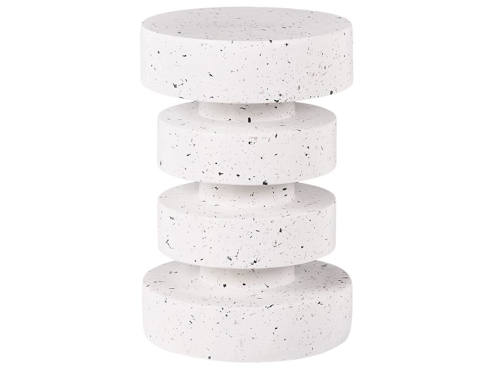 Table d'appoint BIVONGI 30 cm 30 cm Terrazzo blanc