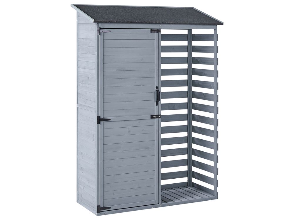 Capanno per gli attrezzi CENGIO 130 cm 57 cm Legno di abete Grigio