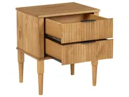 Schlafzimmer Set Kiefernholz FLAVIGNAC 140 x 200 cm Hellbraun_1118485