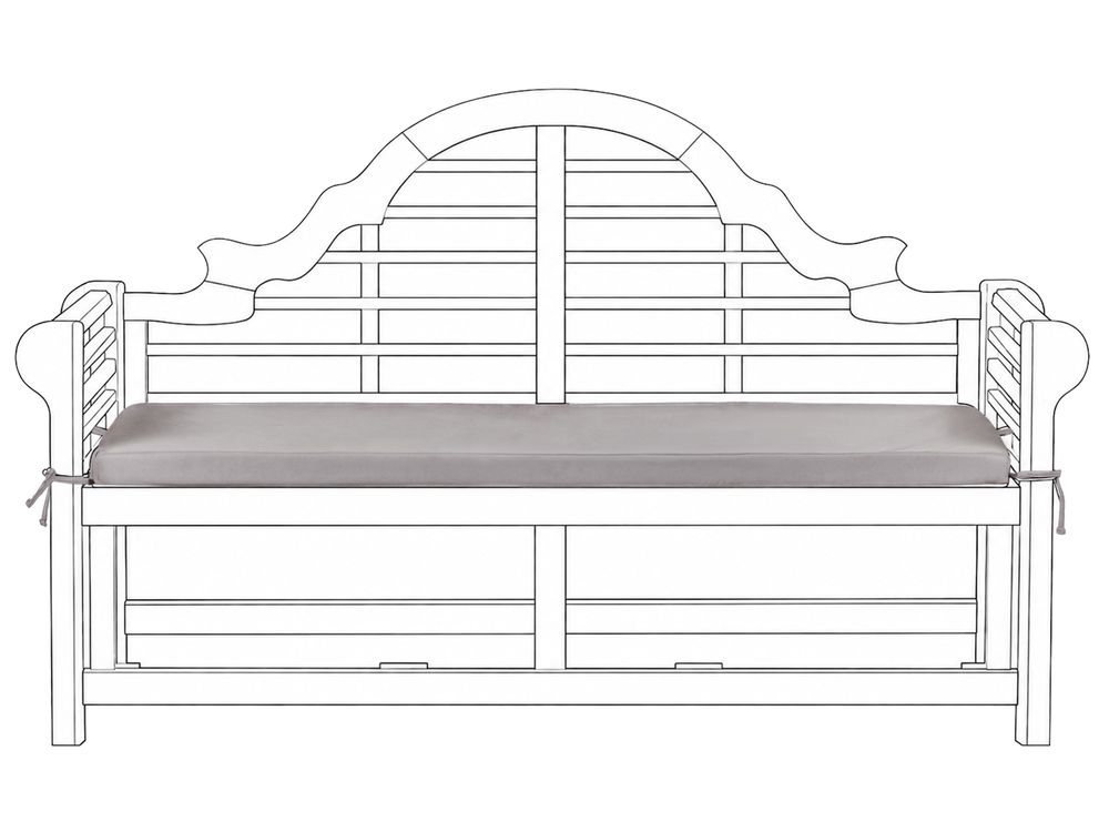 Cuscino per sedile a panca MARLBORO 151 x 46 cm Grigio