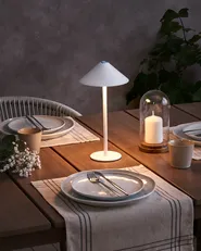 Wireless LED Table Lamp FRANCOLI with Dimmer Metal White_940301