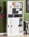 Armoire de rangement à 2 portes avec étagères blanc MUSCOVITE_929626