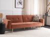 Velvet Sofa Bed Golden Brown VISNES_921876