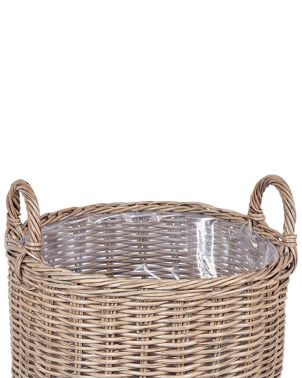 Zestaw 3 koszy na kwiaty PENDULA 33/37/45 cm Technorattan Naturalny_897145