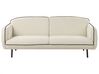 Soffa med fotpall 3-sits tyg ljusbeige TONSBERG_927330