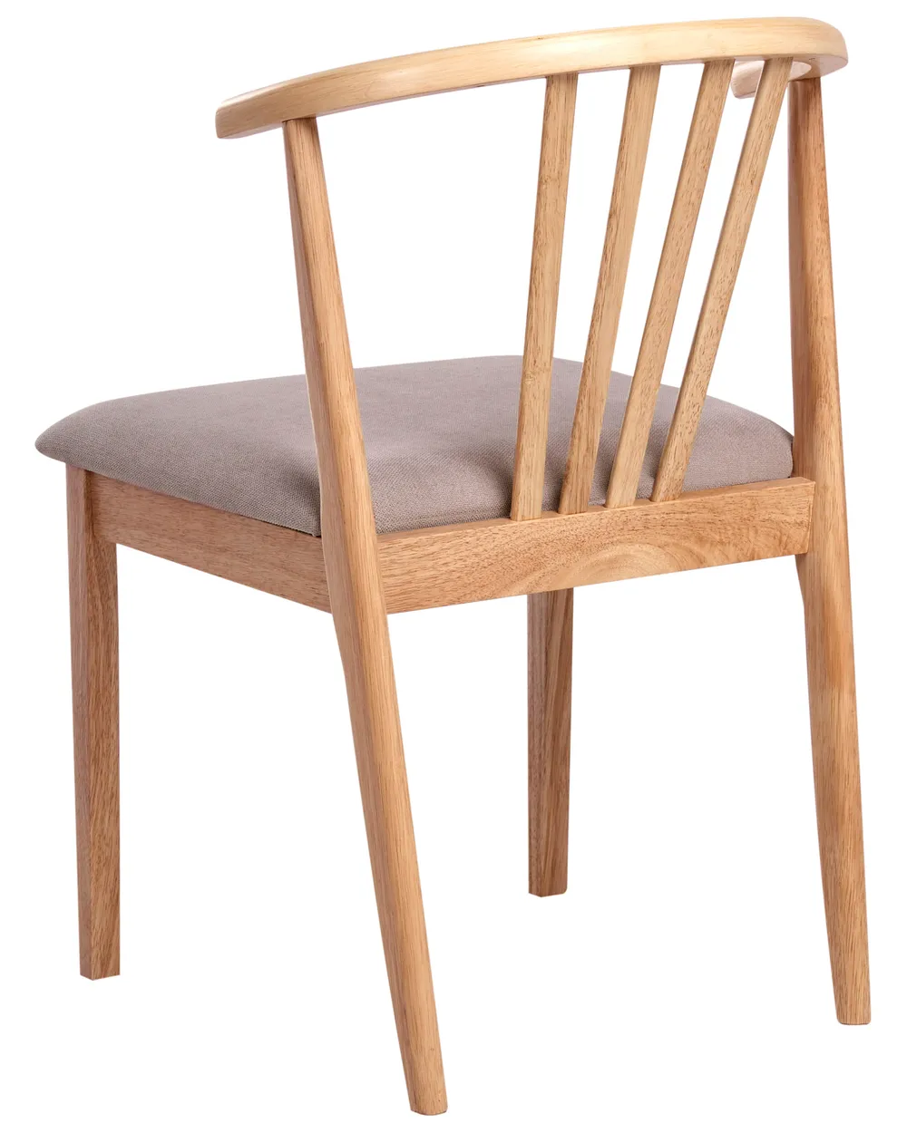 Set di 2 sedie da pranzo CRAIG Legno Marrone chiaro/Tortora_1010678