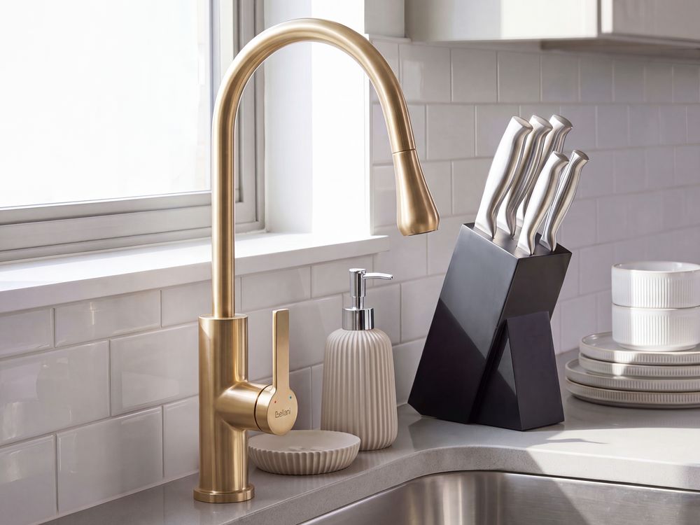 Kitchen Pull Out Tap NEUQUEN Gold