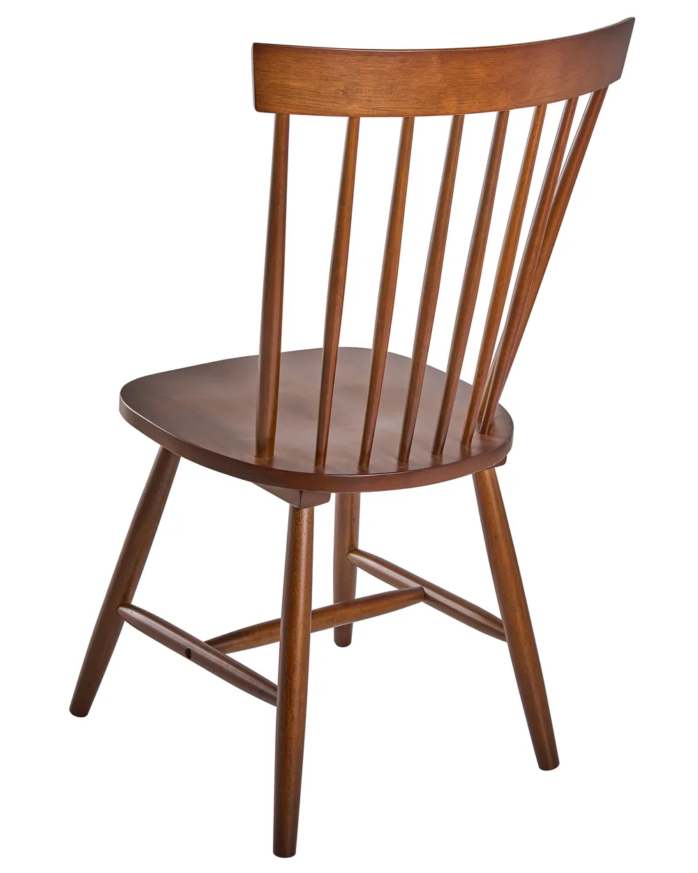 Set of 2 Dining Chairs BURGES Wood Brown_1076388