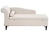 Left-Hand Chaise Longue LUIRO with Storage Velvet Beige