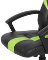Kancelářská židle z eko kůže zelená/černá SUCCESS_739412