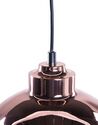 Metal Pendant Lamp Copper and Black MONTE_673753