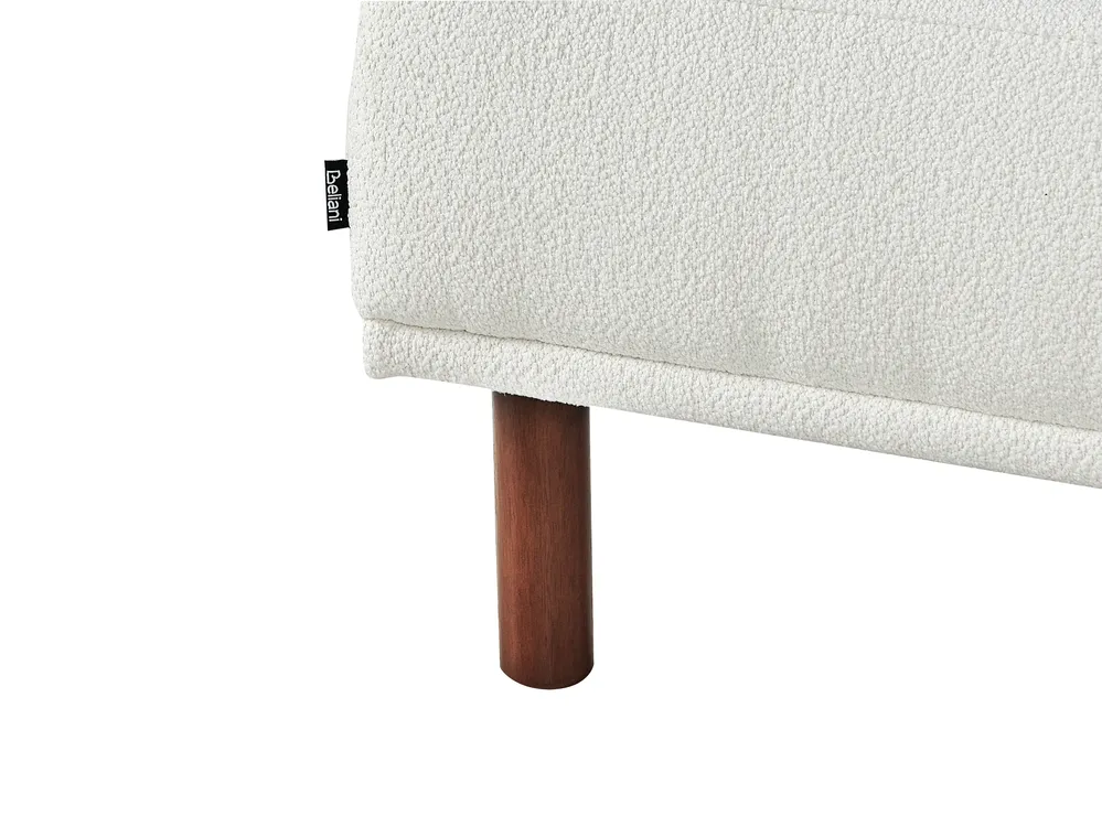 Corner Sofa 3 Seater HOLT Boucle White Left Hand_959496