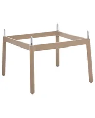 Zestaw 2 krzeseł barowych ARICCIA Materiał syntetyczny Jasnobrązowy_1149248