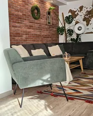 Armchair NARKEN Corduroy Dark Green_945301