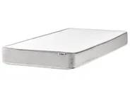 Divan Bed without Headboard Fabric COUNTESS 90 x 200 cm (EU Single) Light Grey_1054355
