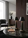 Set of 2 Wireless LED Table Lamp JOANES with Dimmer Metal Black