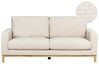 2-istuttava sohva vakosametti vaalea beige SIGGARD_920513