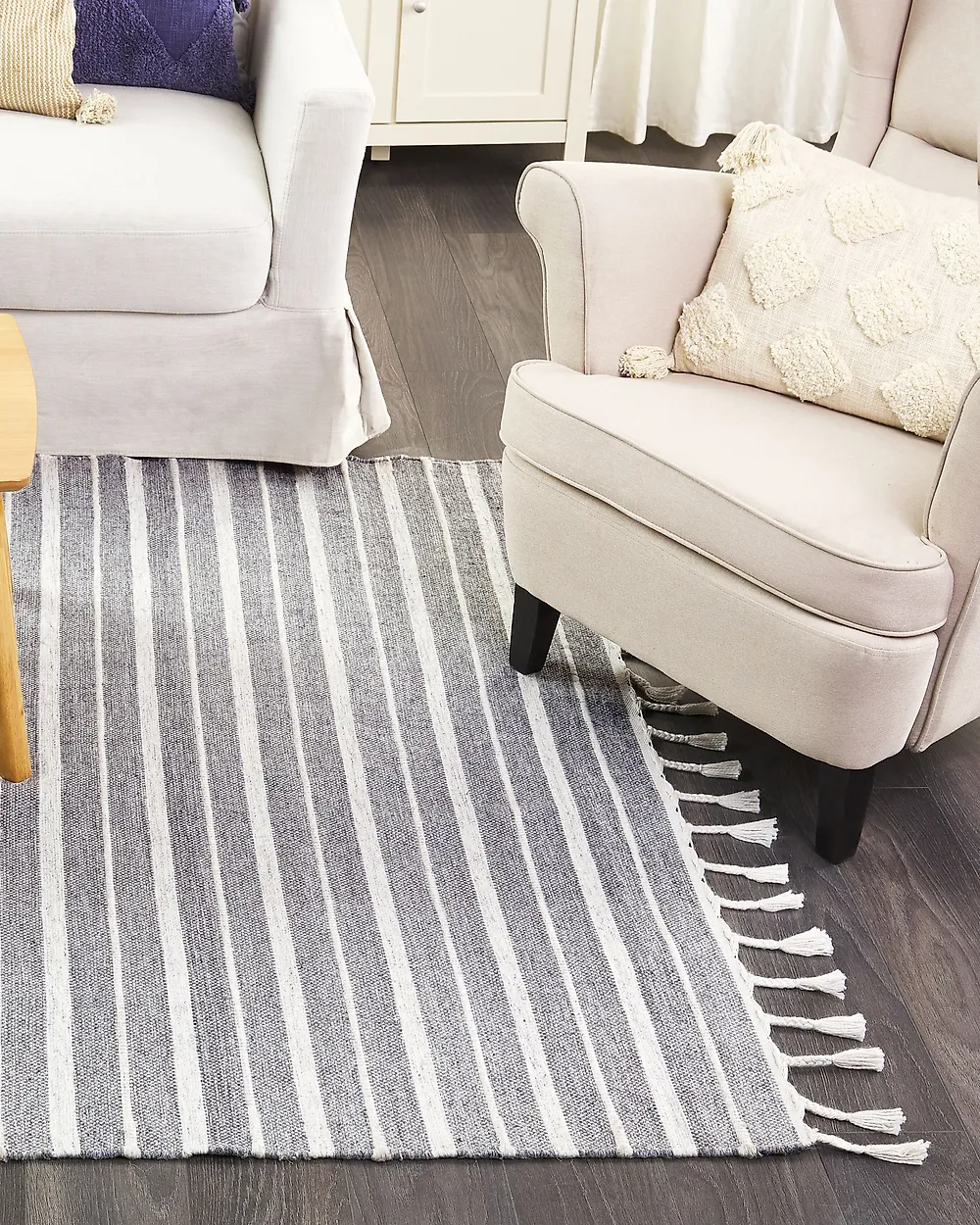 Rug BADEMLI Light Grey 160 x 230 cm_1185686