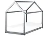 Kids Bed House Pine Wood TOSSE 90 x 200 cm (EU Single) Grey