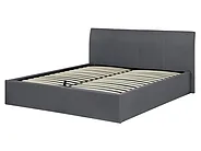 Ottoman Bed ORBEY Fabric Grey 160 x 200 cm (EU King Size)_765742