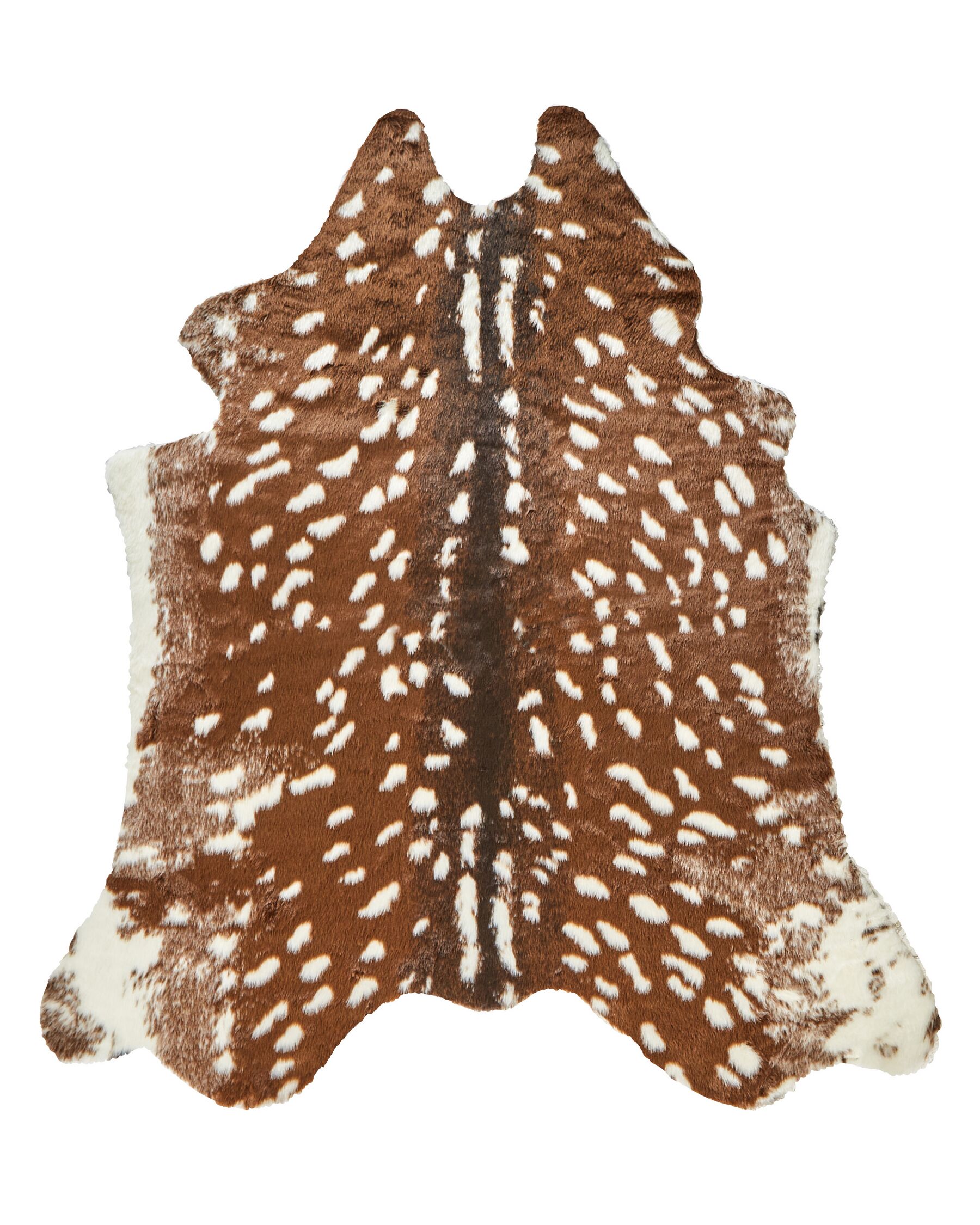 Tappeto pelliccia sintetica marrone 130 x 170 cm KNOLL_913725