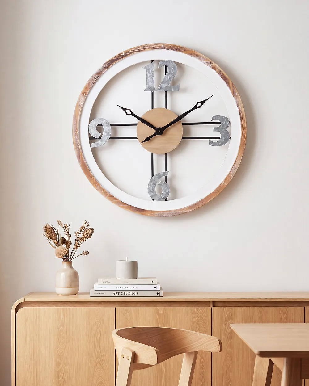 Wall Clock MESILLAS Light Brown