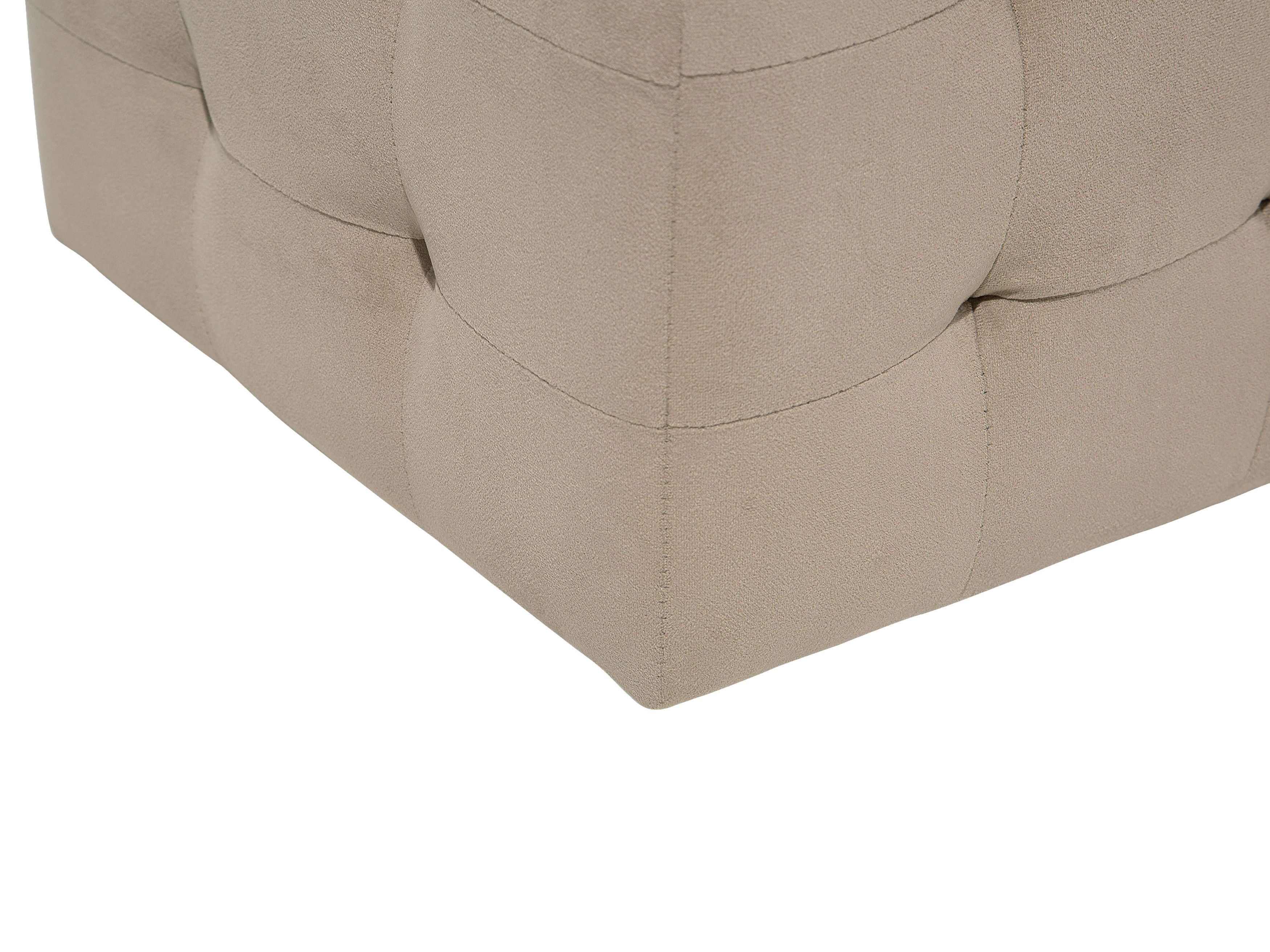IBUYKE velluto rotondo poggiapiedi sgabello ottomano, trucco Vanity sgabello tavolino, velluto