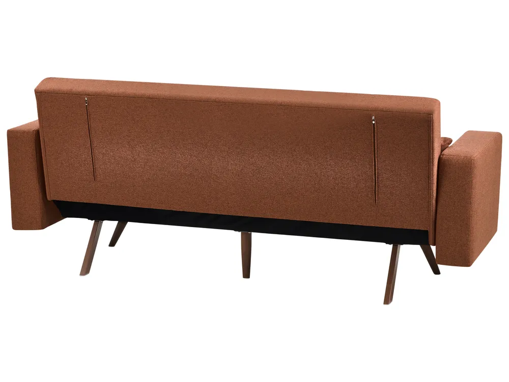 Divano letto 3 posti HJULBY Marrone dorato_1030145