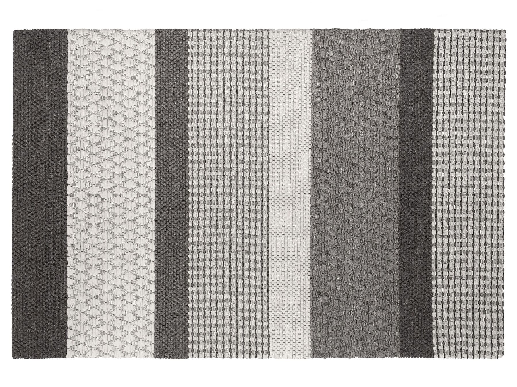 Alfombra de lana gris/blanco 160 x 220 cm AKKAYA_751755