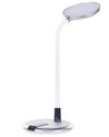 LED Desk Lamp Silver and White COLUMBA_853974