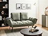 Sofa Bed 2 Seater BREKKE Fabric Light Green