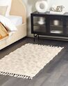 Cotton Area Rug 80 x 150 cm Beige ITANAGAR_839222